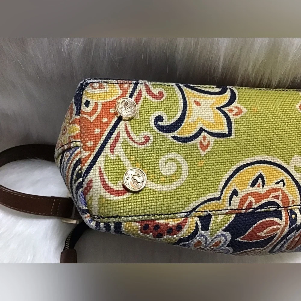 Spartina 449 Daufuskie Island Linen/leather handbag
